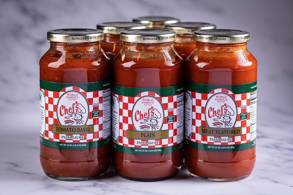 sauce-flavors-in-jars three sauce flavors in jars